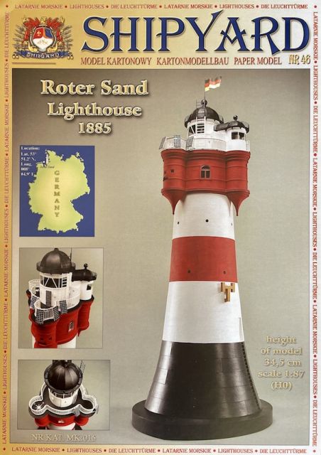 Roter Sand világítótorony (+lézerszett)