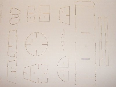 Pz.Kpfw. 35(t) lézervágott vázszerkezet